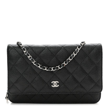 Chanel Caviar Quilted Wallet On Chain WOC Black 1 of 11
