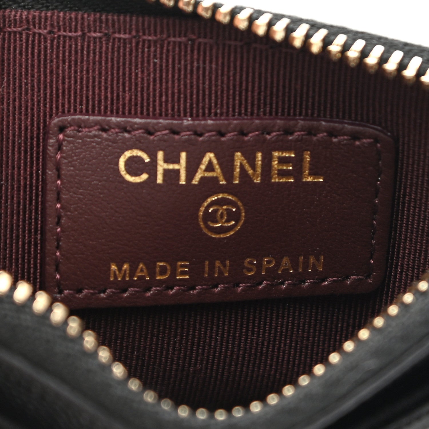 Chanel Caviar Quilted CC Zip Card Holder Black 6 of 8