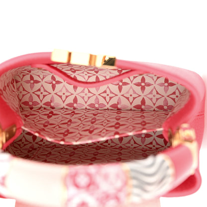 Louis Vuitton Taurillon Monogram Tile Capucines Mini Dragonfruit Ballet Pink 5 of 9