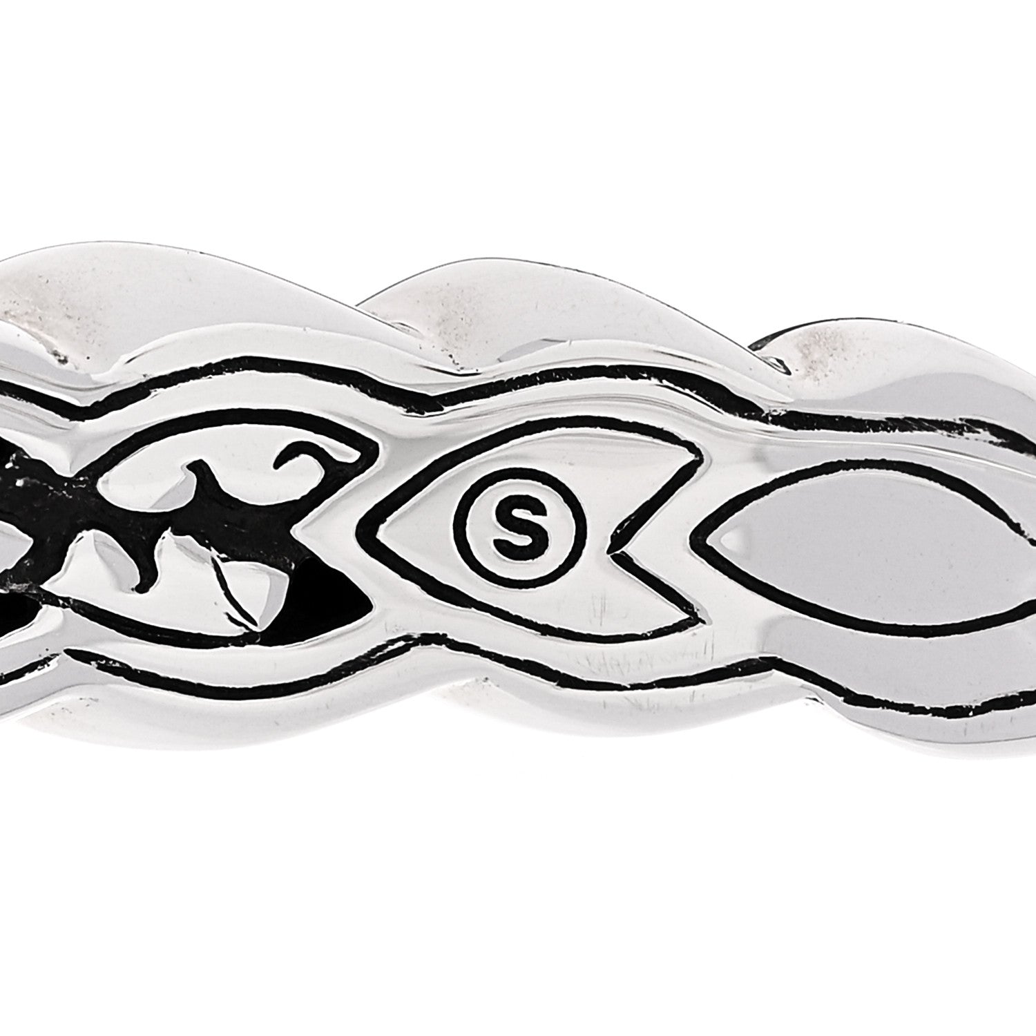 John Hardy Sterling Silver Slim Legends Naga Dragon Scale Flex Cuff Bracelet 4 of 4