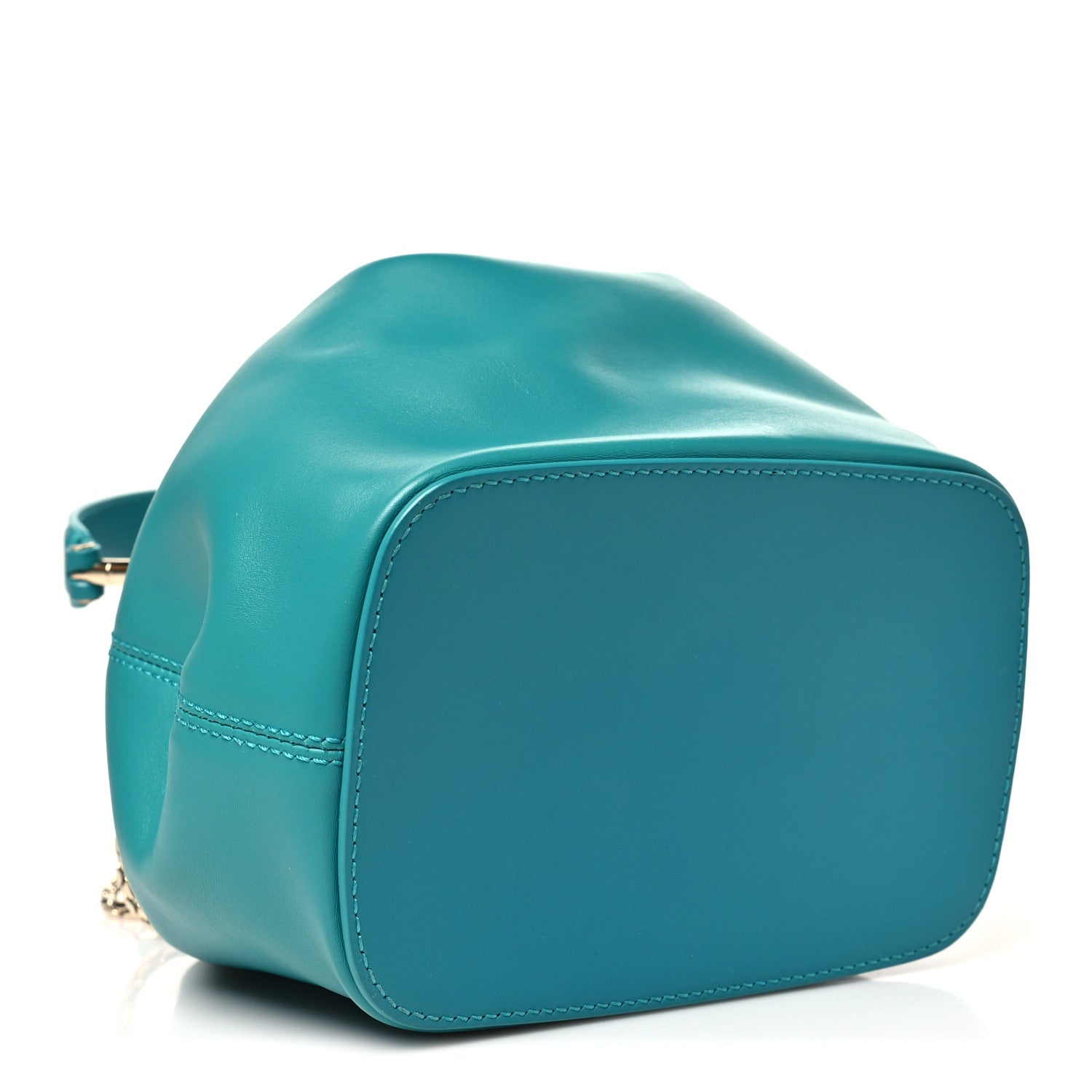Bulgari Calfskin Serpenti Forever Bucket Bag Tropical Turquoise 4 of 9
