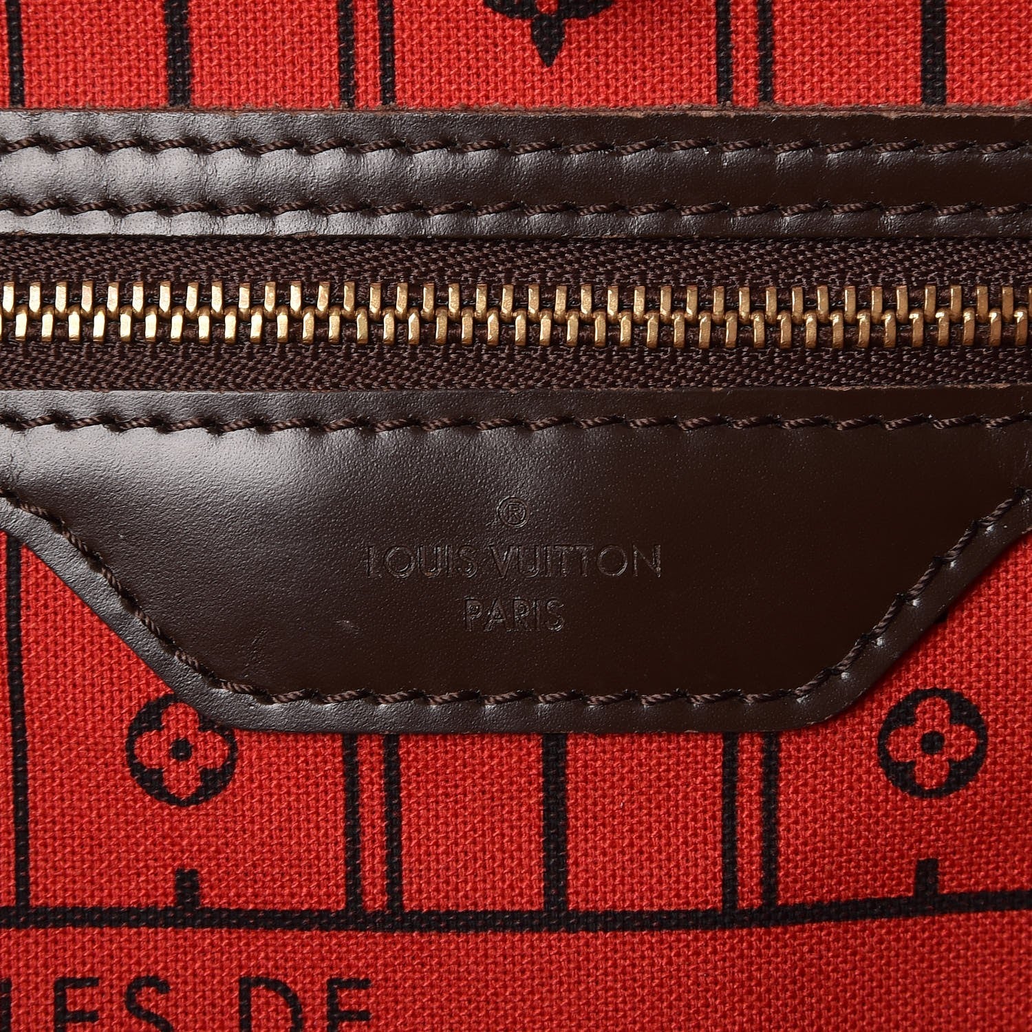 Louis Vuitton Damier Ebene Neverfull MM 6 of 8