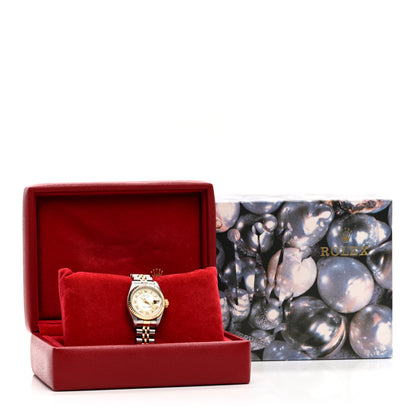 Rolex Stainless Steel 18K Yellow Gold 26mm Oyster Perpetual Datejust Watch Champagne Roman 79173 5 of 5