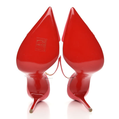 Christian Louboutin Patent PVC Nosy 100 Pumps 38 Begonia 5 of 8