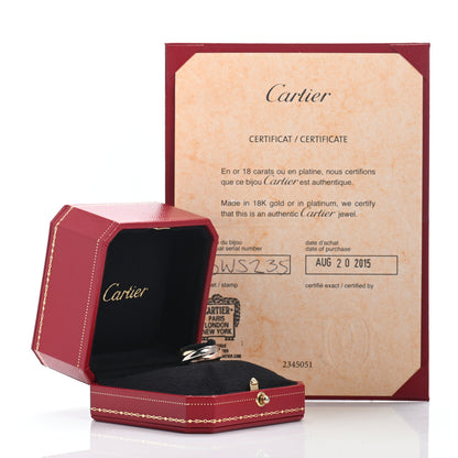 Cartier 18K Pink Yellow White Gold Classic Les Must De Cartier Trinity Ring 49 4.75 5 of 5