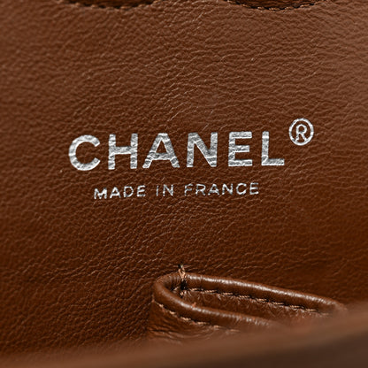 Chanel Lambskin Quilted Medium Double Flap Brown 14 of 38