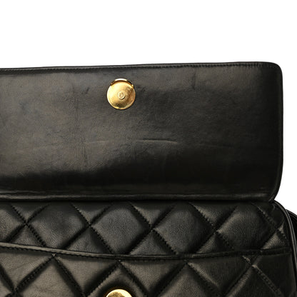 Chanel Lambskin Quilted Tassel Flap Camera Case Black 12 of 17