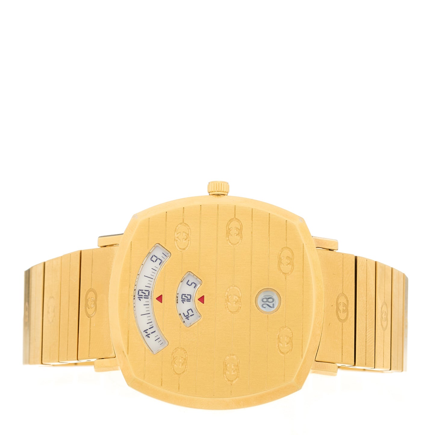 Stainless Steel 38mm Grip Quartz Watch Gold