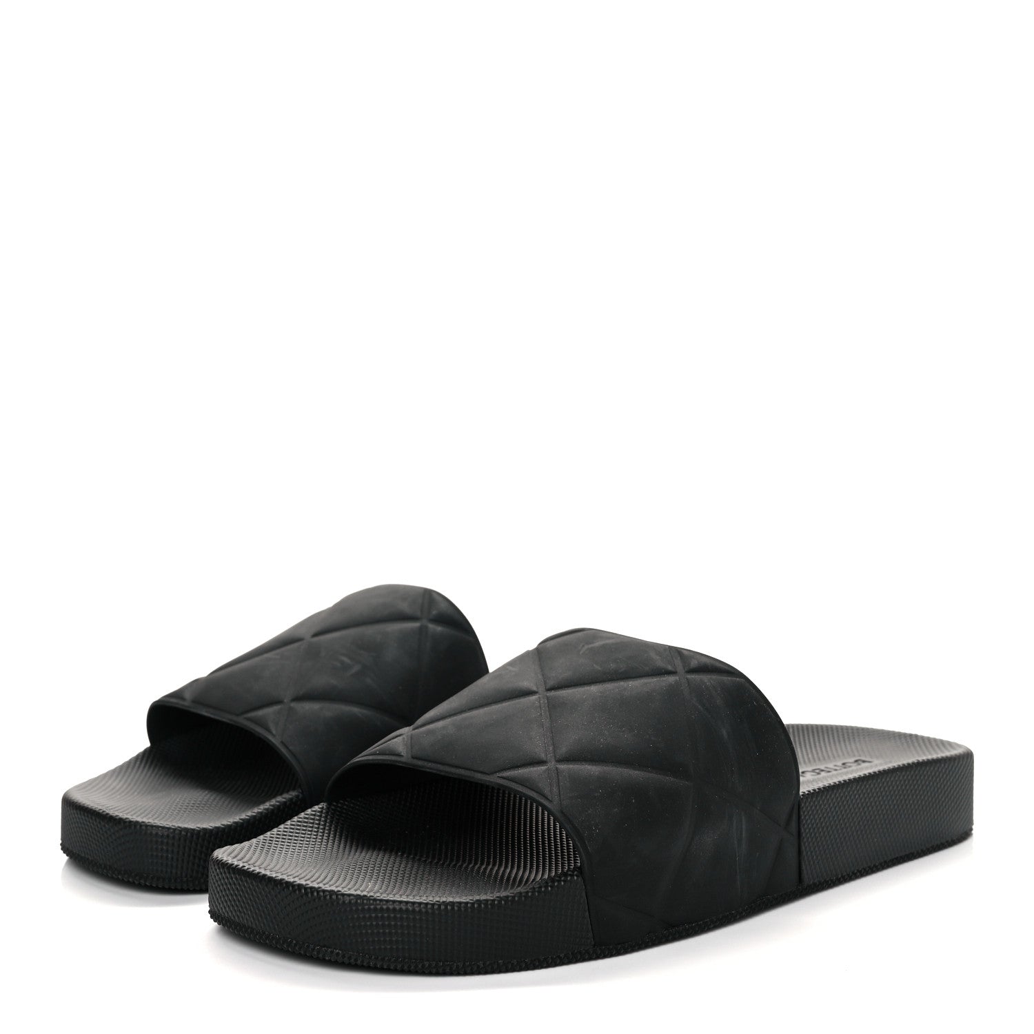 Bottega Veneta Rubber The Slider Sandals 40 Black 3 of 7