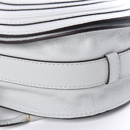 Chloe Grained Calfskin Medium Marcie Saddle Bag Airy Grey 6 of 10