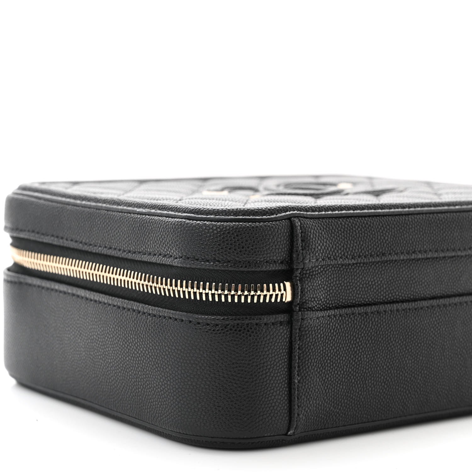 Chanel Caviar Quilted Medium CC Filigree Vanity Case Black 9 of 10