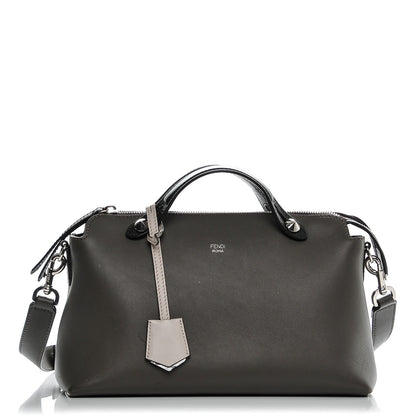 Fendi Vitello Dolce 4 Color Medium By The Way Boston Bag Carbone Grigio Polvere Multicolor 1 of 6