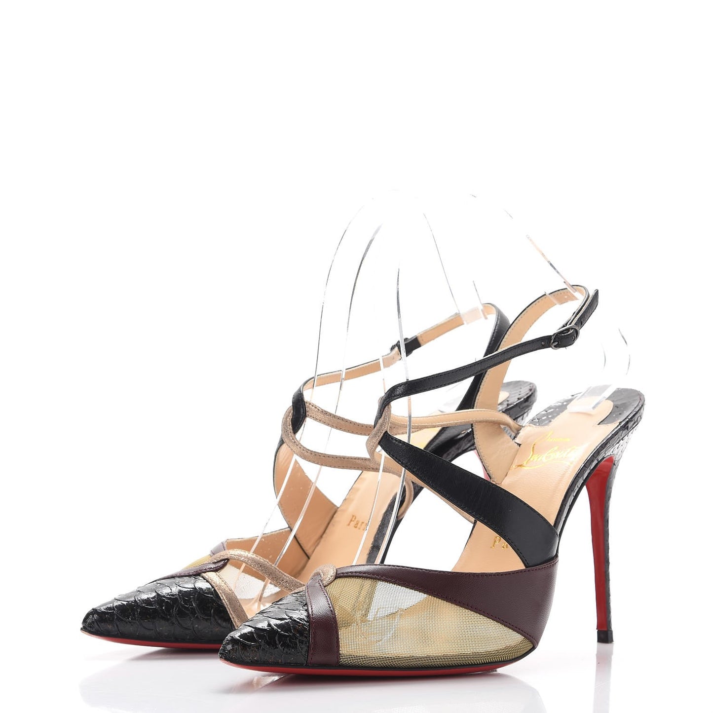 Python Kid Suede Mesh Evoluta 100 Pumps 38.5 Multi