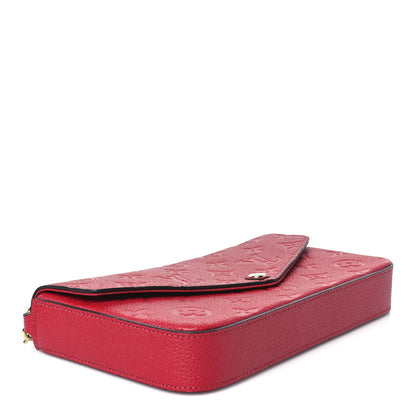 Louis Vuitton Empreinte Pochette Felicie Chain Wallet Scarlet 5 of 15