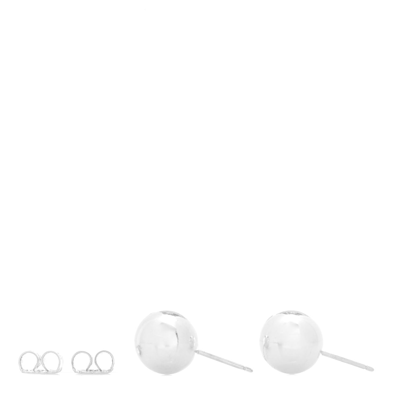 Tiffany Sterling Silver 8mm HardWear Ball Earrings 3 of 4