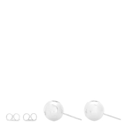 Tiffany Sterling Silver 8mm HardWear Ball Earrings 3 of 4