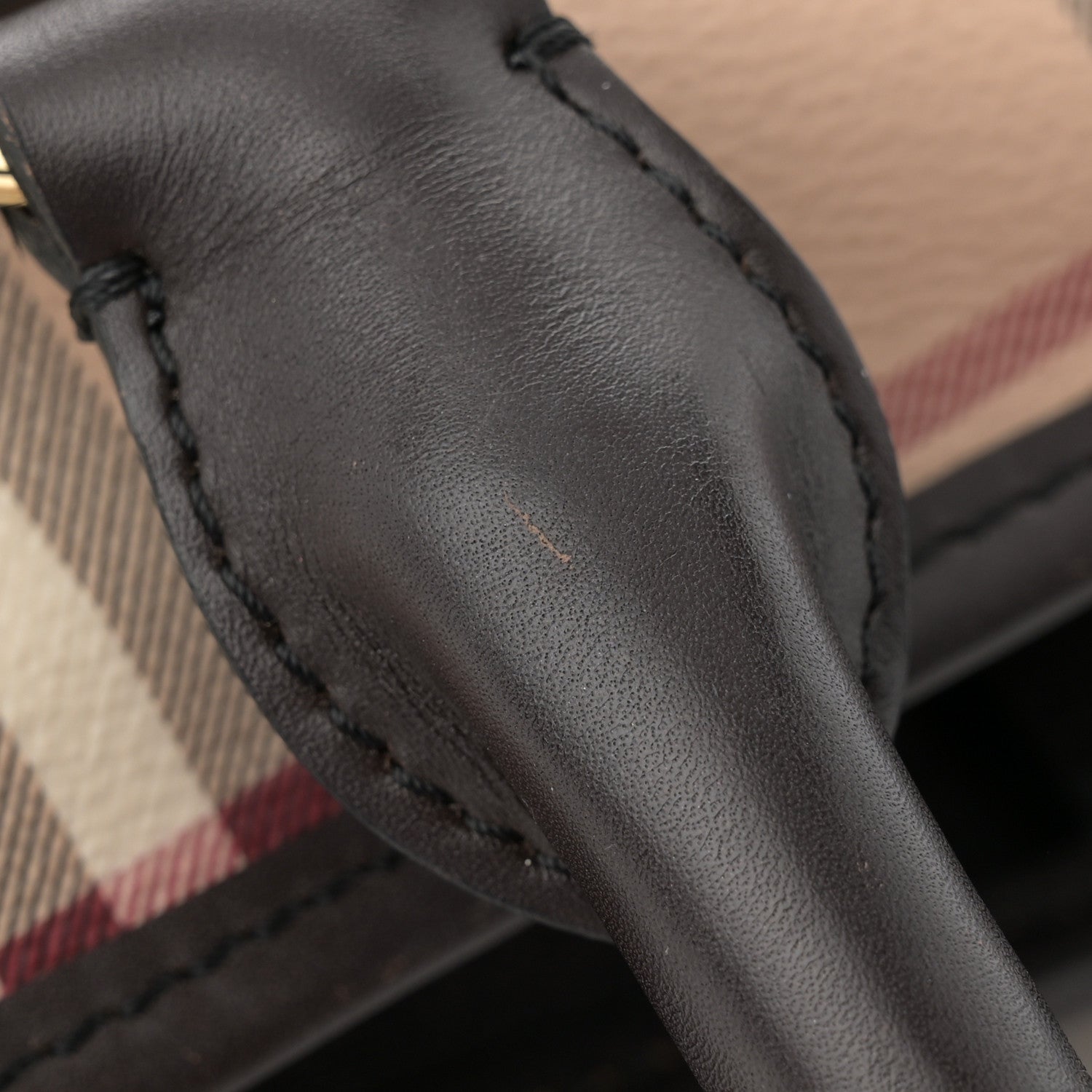 Burberry Haymarket Check Small Northfield Tote Chocolate 14 of 15