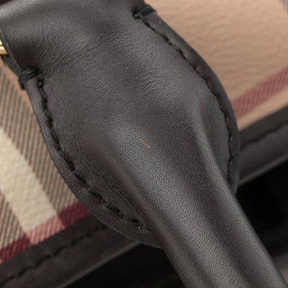 Burberry Haymarket Check Small Northfield Tote Chocolate 14 of 15