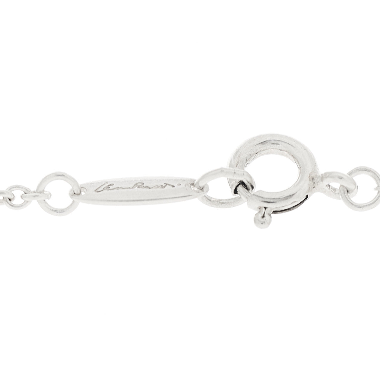 Tiffany Sterling Silver Elsa Peretti Infinity Cross Pendant Necklace 4 of 7