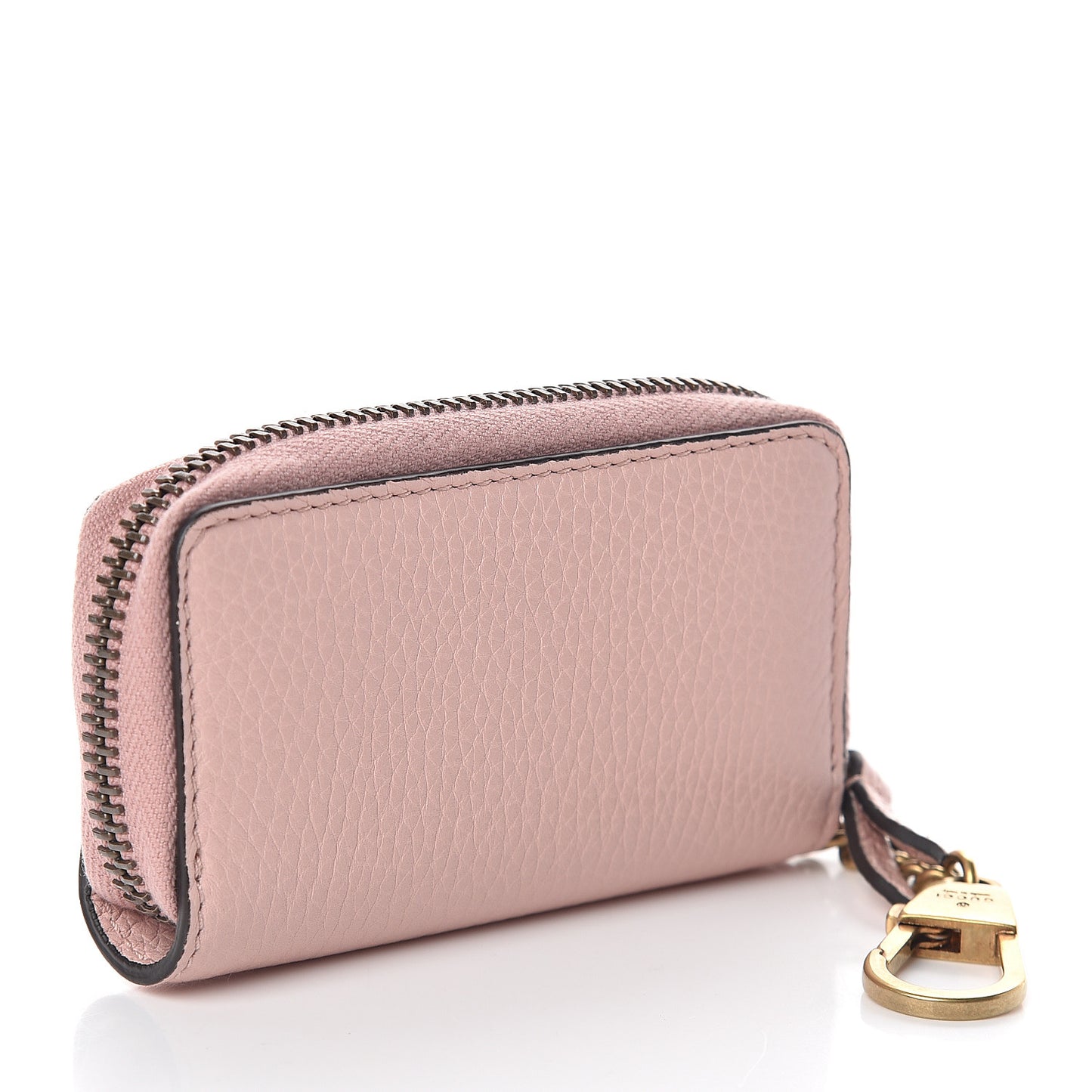 Cellarius Calfskin Blind for Love Animalier Zip Around Key Case Perfect Pink