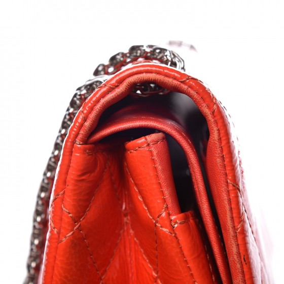 Aged Glazed Calfskin Quilted 2.55 Reissue 226 Flap Red
