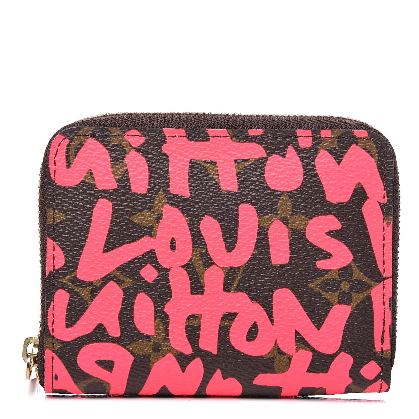 Monogram Graffiti Zippy Coin Purse Fuchsia