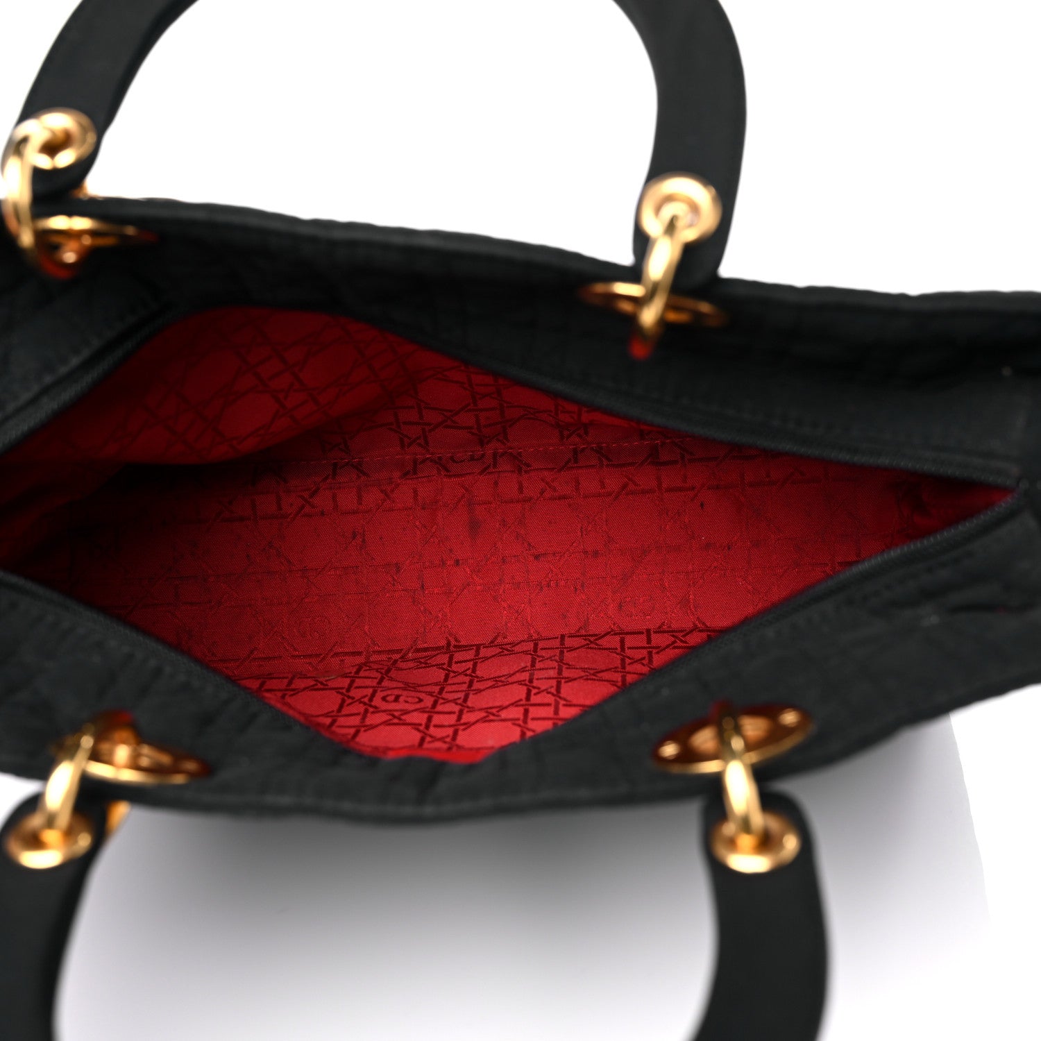 Christian Dior Nylon Cannage Large Lady Dior Black 5 of 20
