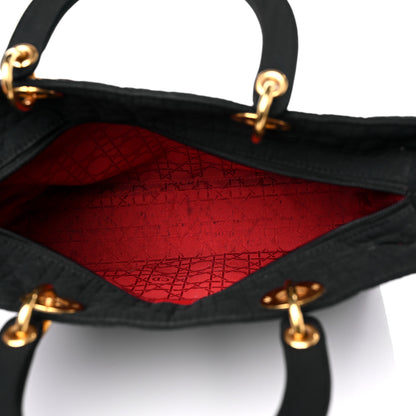 Christian Dior Nylon Cannage Large Lady Dior Black 5 of 20