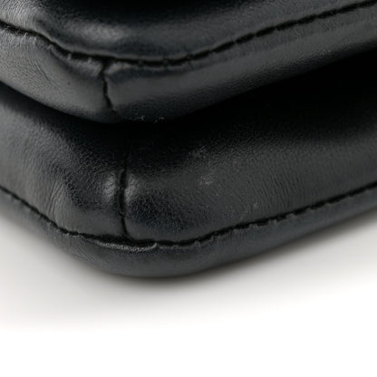 Louis Vuitton Lambskin Embossed Monogram Pochette Coussin Black 10 of 13