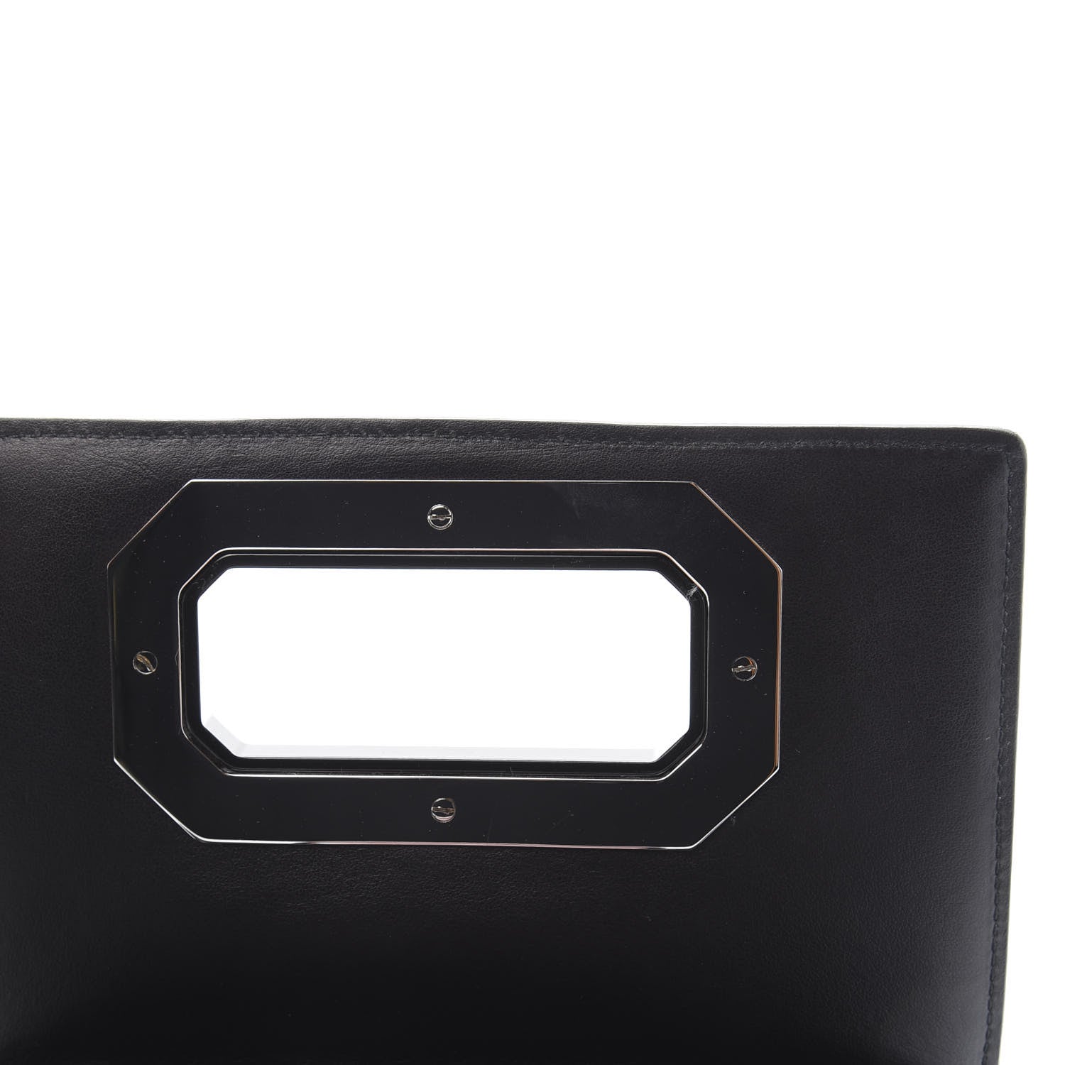 Prada City Calf Plex Ribbon Bag Black Rosa 7 of 12