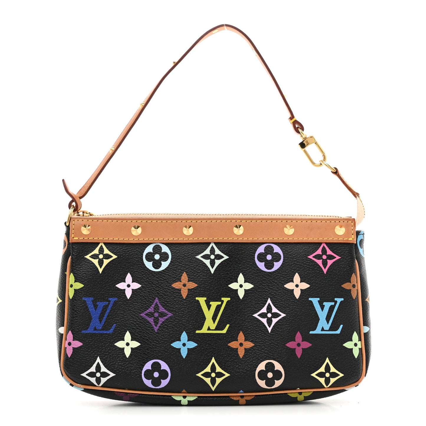Monogram Multicolor Pochette Accessories Black