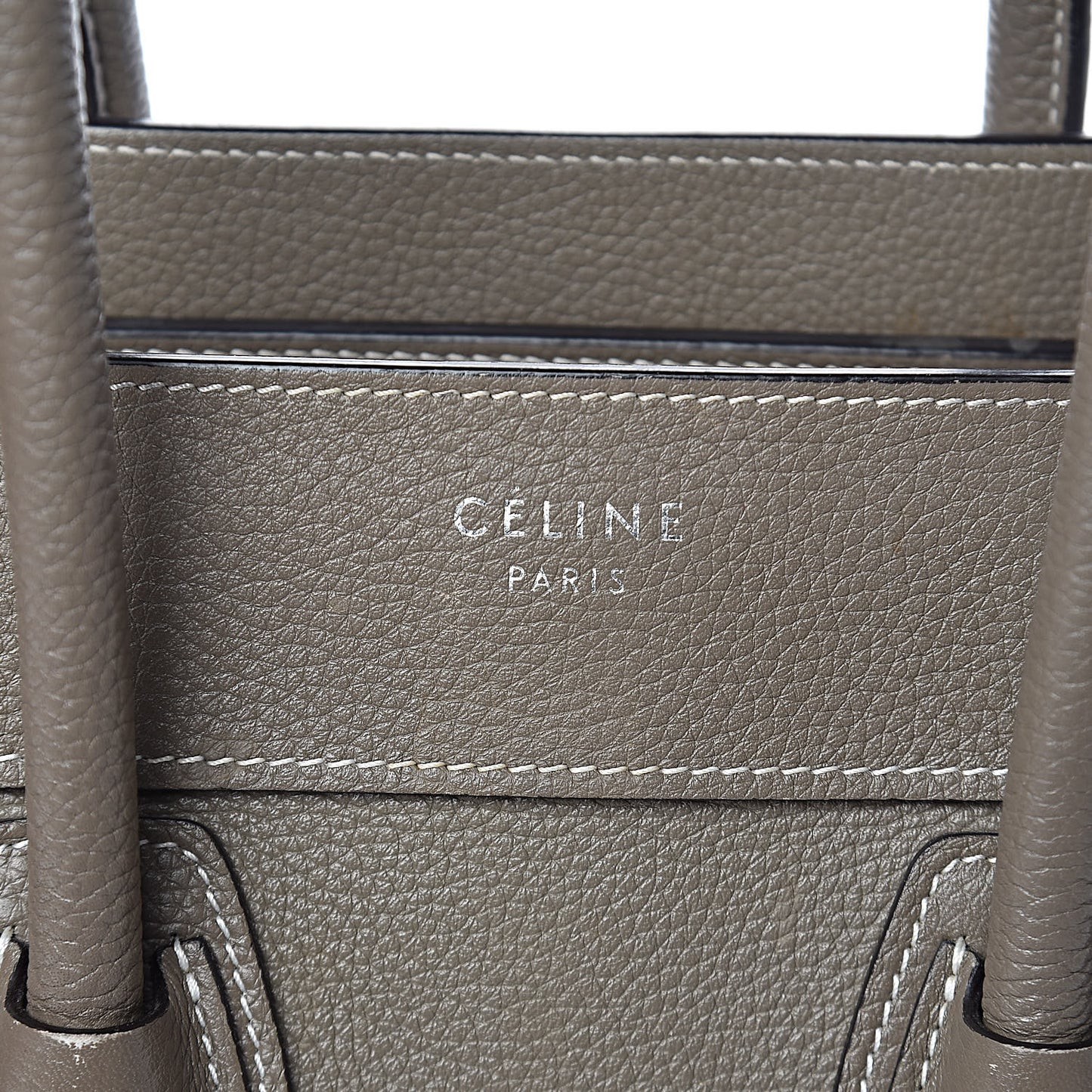 Drummed Calfskin Micro Luggage Souris