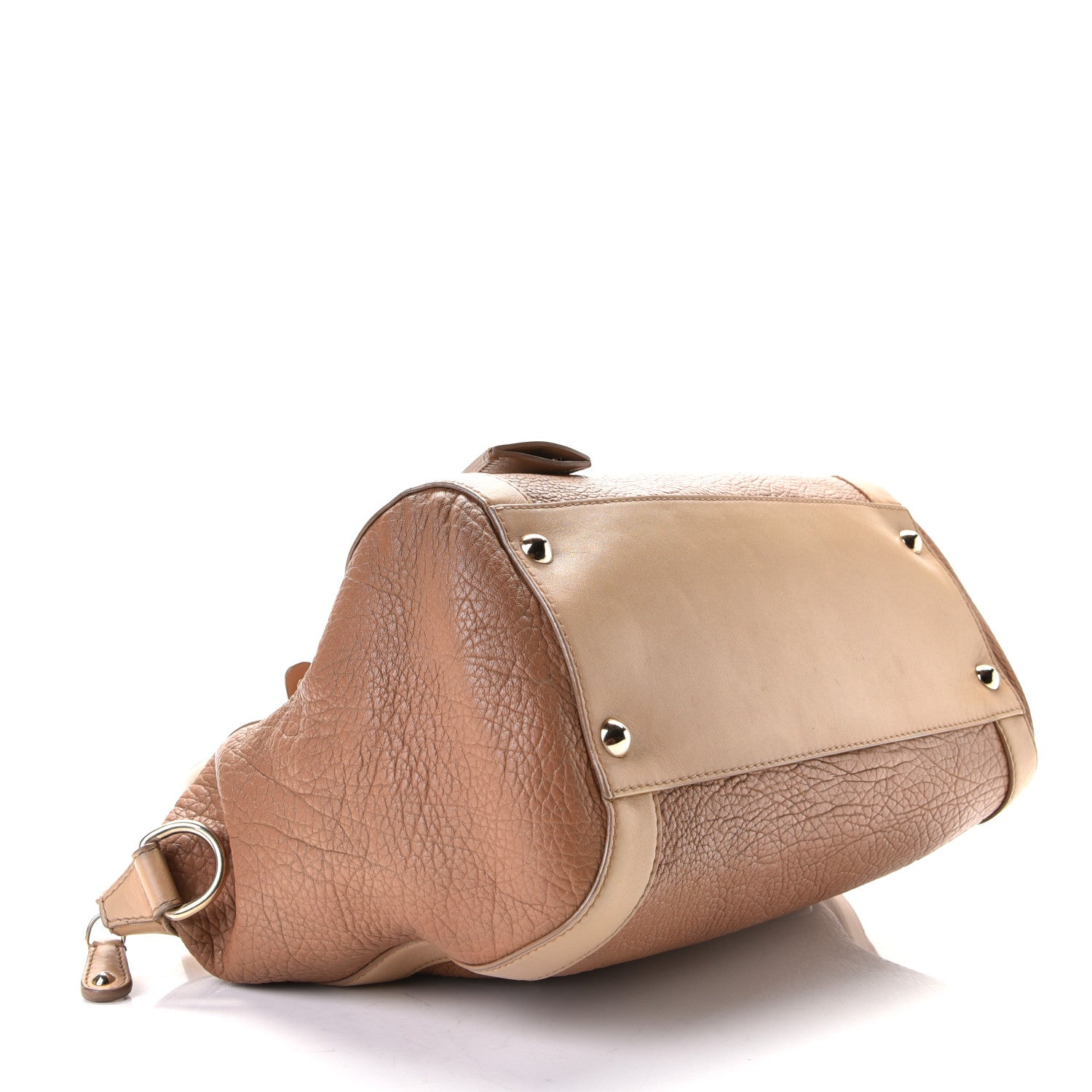 Jimmy Choo Goatskin Top Handle Shoulder Bag Beige 6 of 6