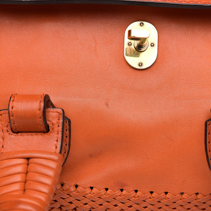 Gucci Calfskin Handmade Medium Top Handle Bag Orange 7 of 15