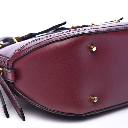 Burberry Calfskin Small Orchard Bowling Bag Burgundy Red 8 of 15