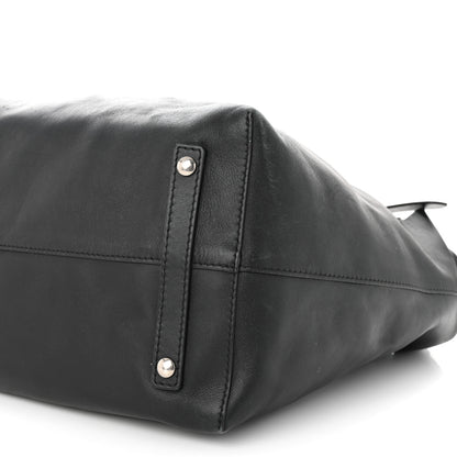 Burberry Calfskin Large Belt Tote Black 10 of 13