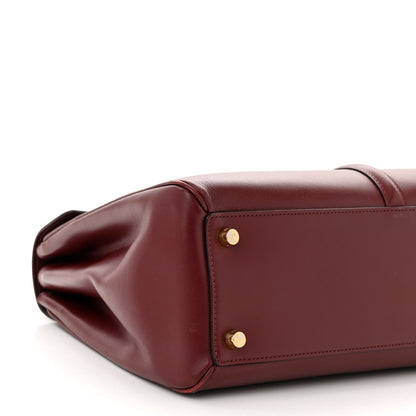Celine Satinated Calfskin Medium 16 Top Handle Bag Light Burgundy 8 of 9