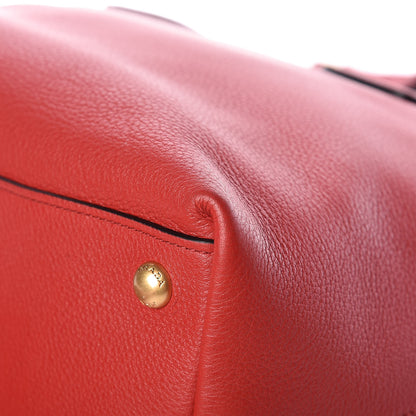 Prada Vitello Daino Tote Rosso 10 of 12