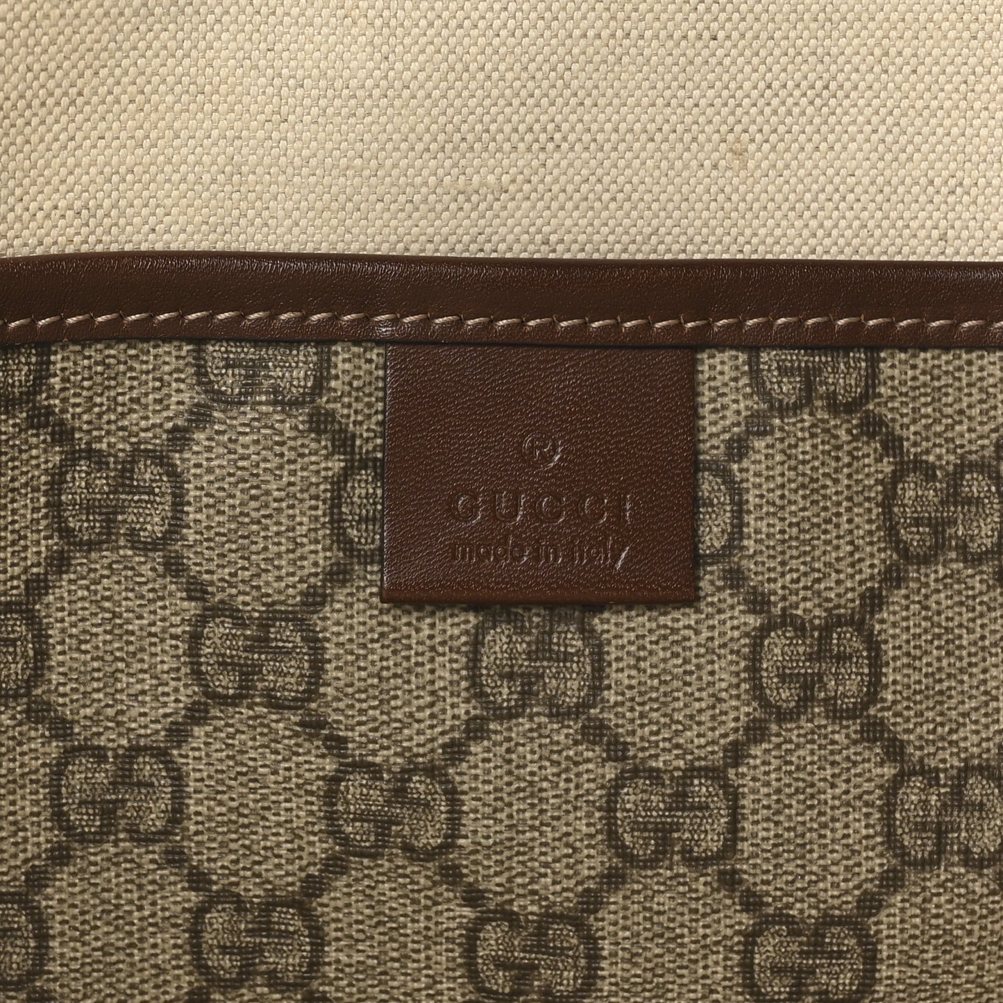 GG Plus Monogram Medium Signature Web Loop Tote Brown