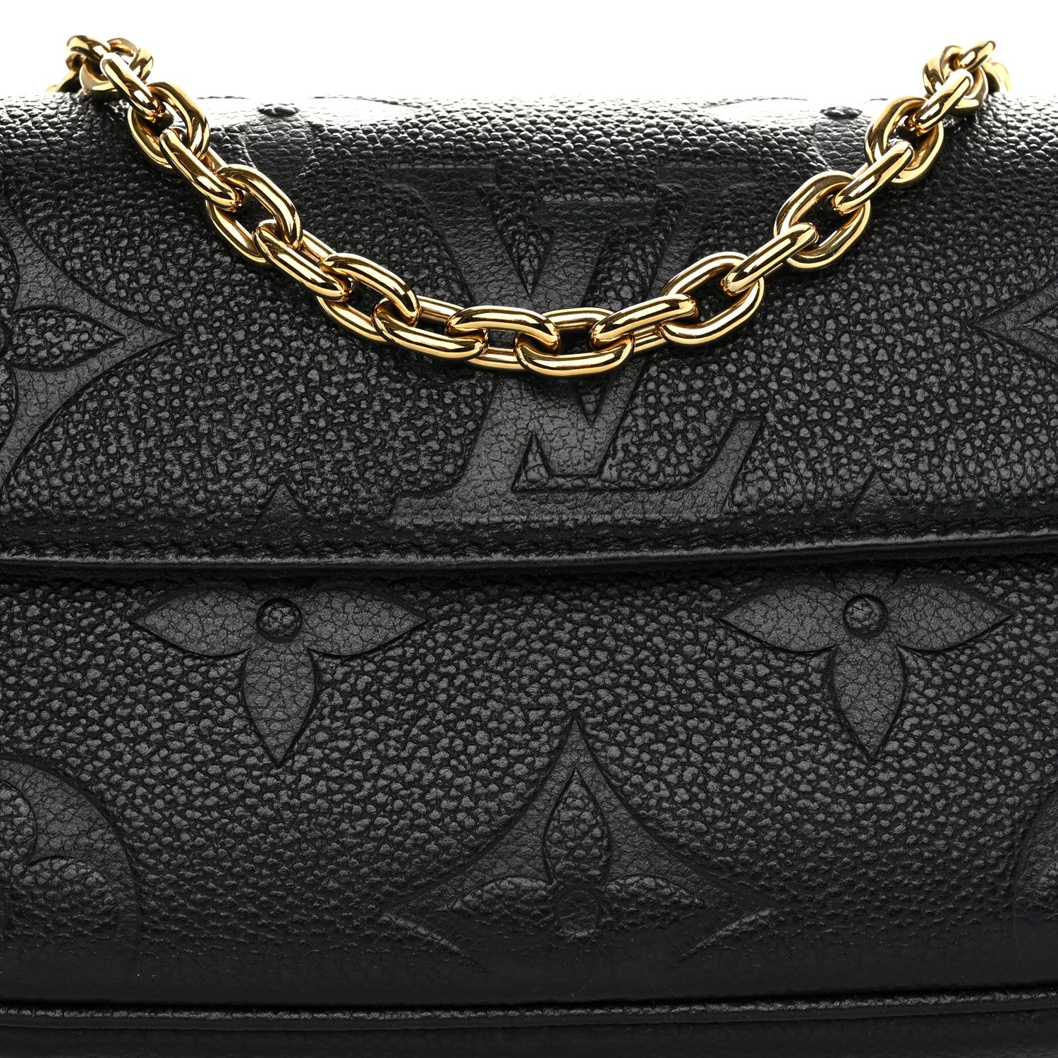 Louis Vuitton Empreinte Monogram Giant Ivy Wallet On Chain Black 7 of 9
