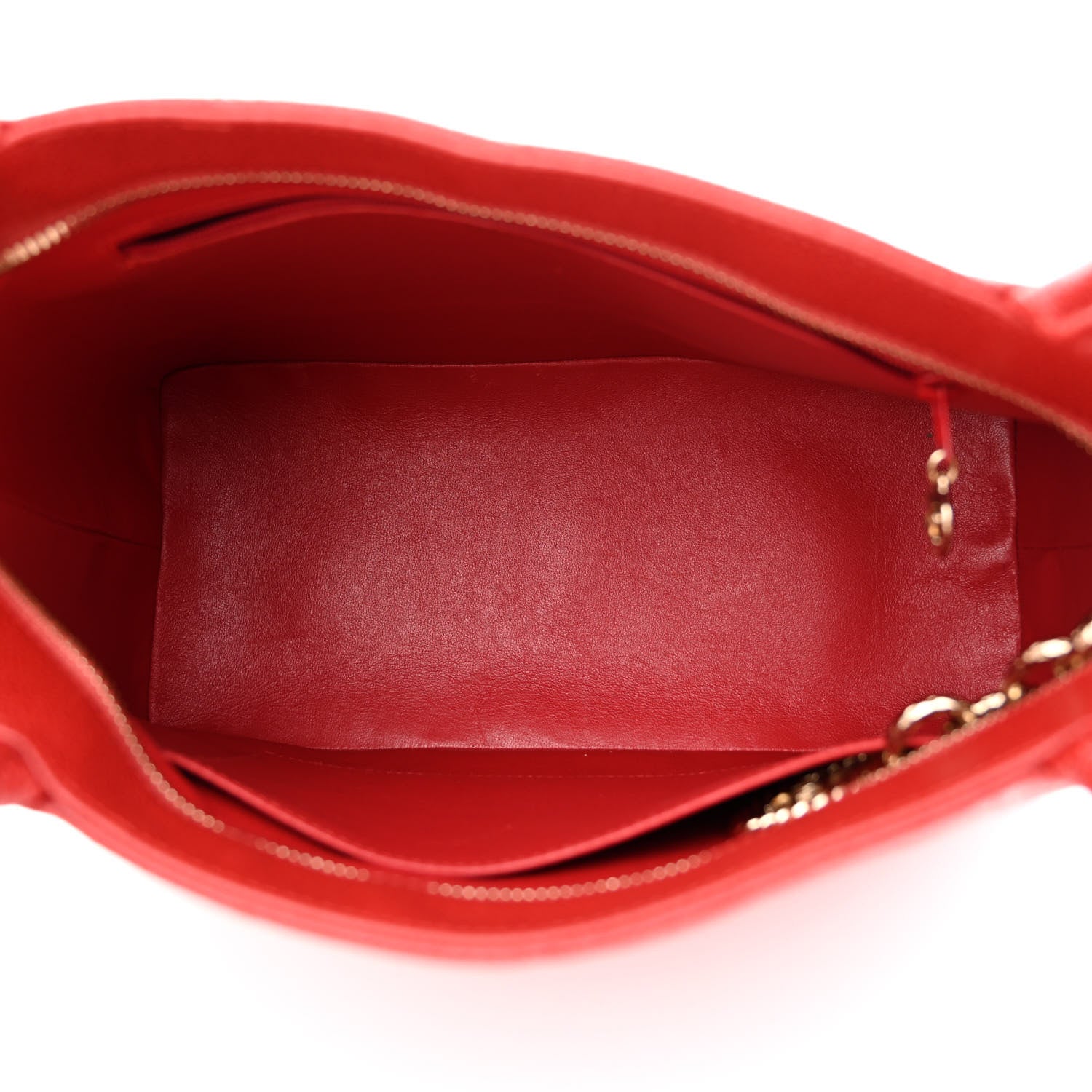 Chanel Caviar Quilted Medallion Tote Red 4 of 9