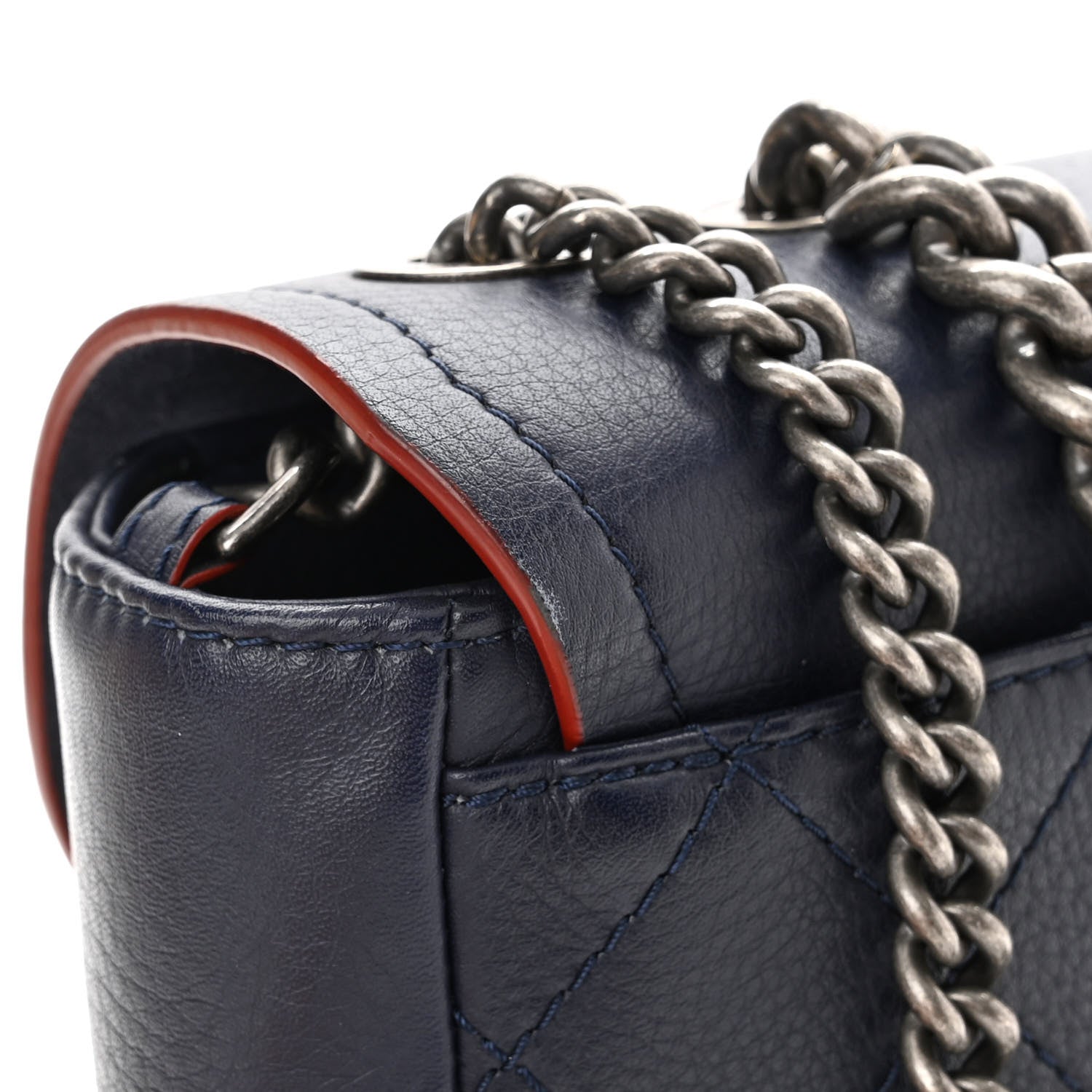 Chanel Grained Calfskin Archi Chic Flap Navy 12 of 15