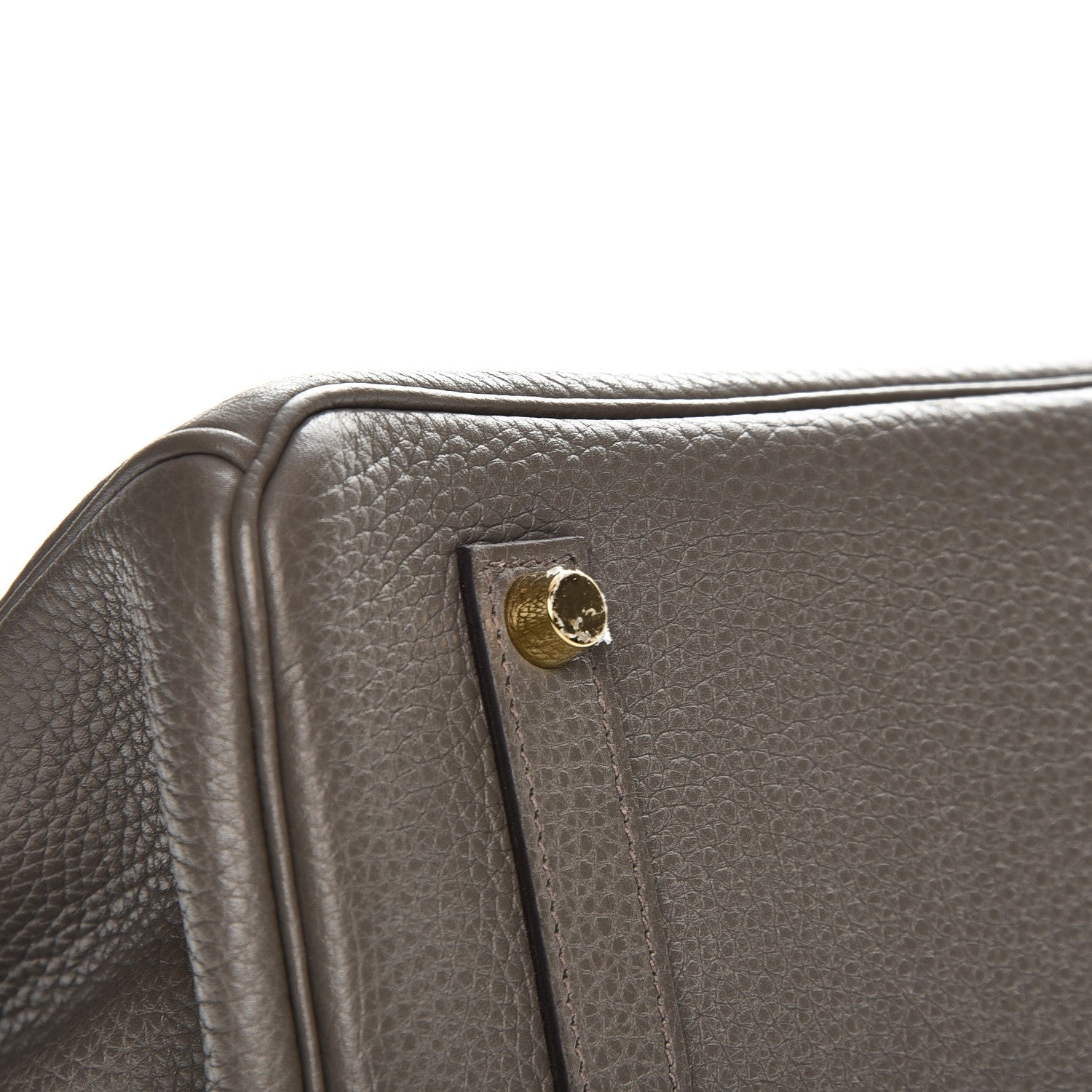 Hermes Taurillon Clemence Birkin 35 Etain 6 of 29