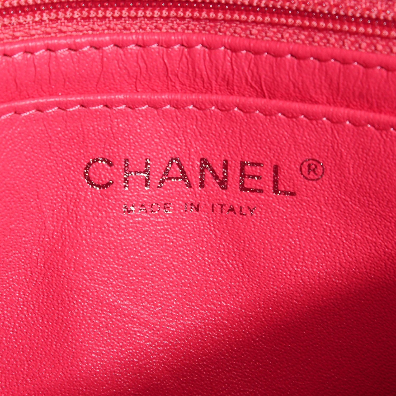 Chanel Patent Quilted Mini Square Flap Pink 7 of 9
