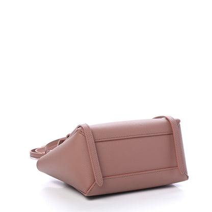 Celine Grained Calfskin Nano Belt Bag Dark Pink 4 of 10