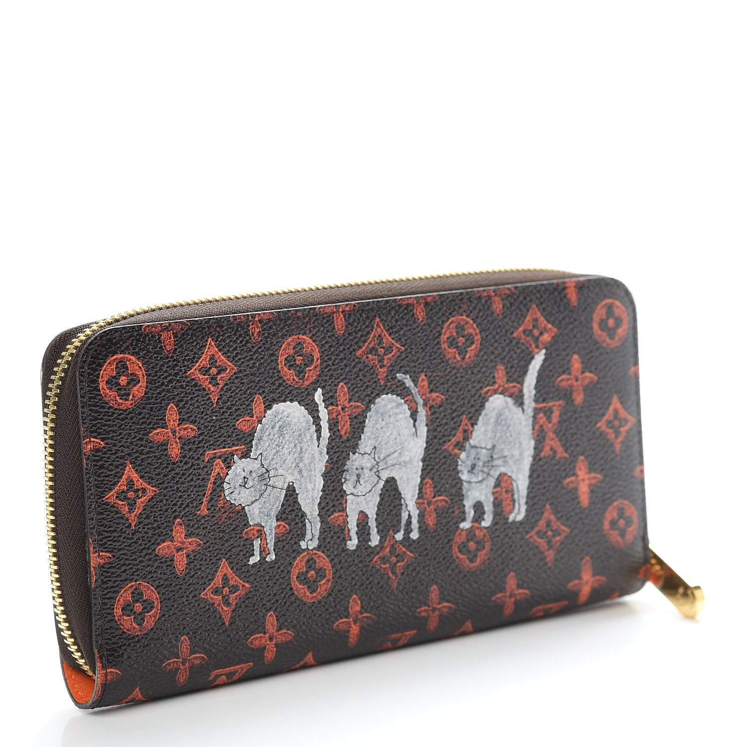 Louis Vuitton Catogram Zippy Wallet Marron 3 of 7
