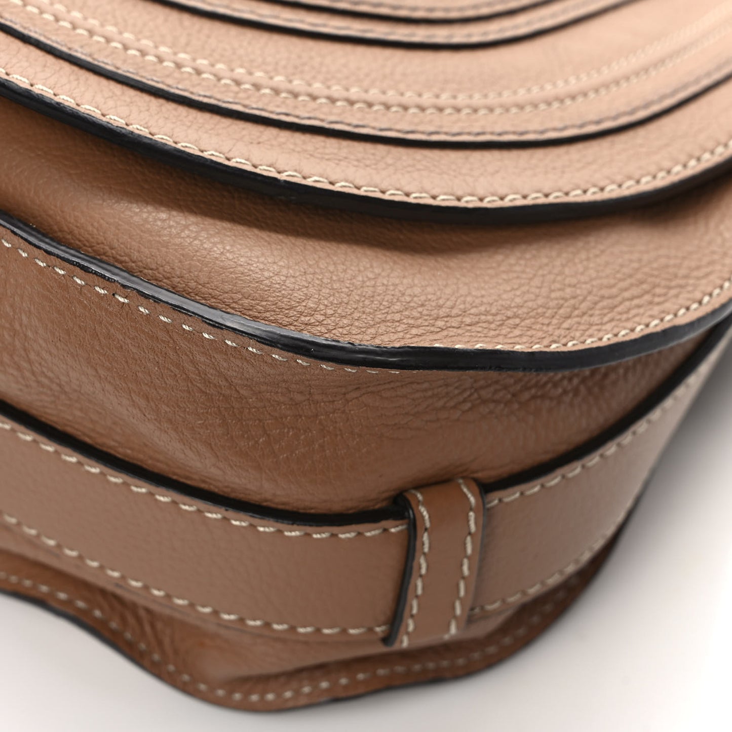 Calfskin Medium Marcie Round Crossbody Bag Nut