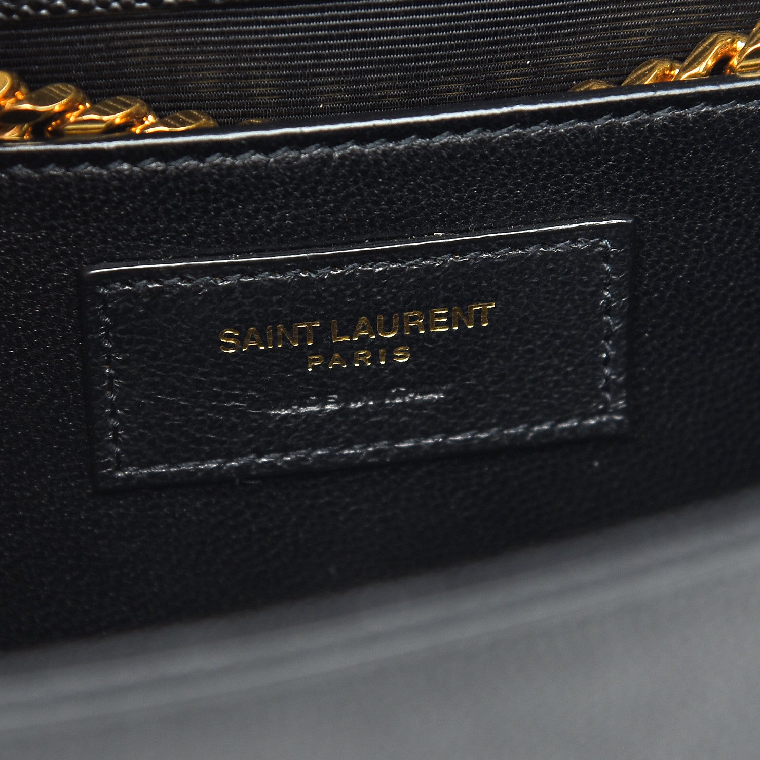 Saint Laurent Grain De Poudre Medium Classic Monogram Kate Satchel Black 6 of 8