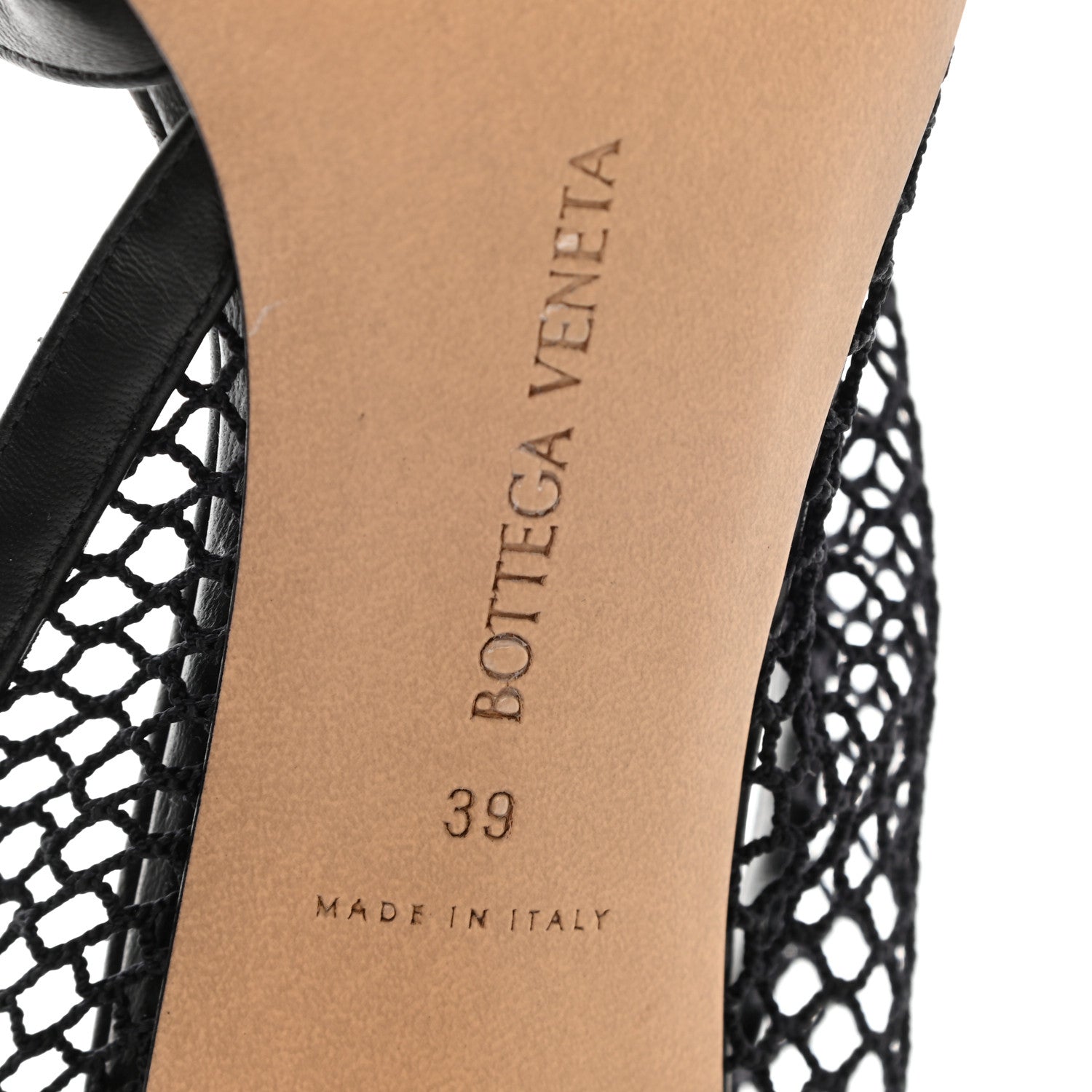 Bottega Veneta Mesh Nappa Chunky Chain Sandals 39 Black 6 of 8
