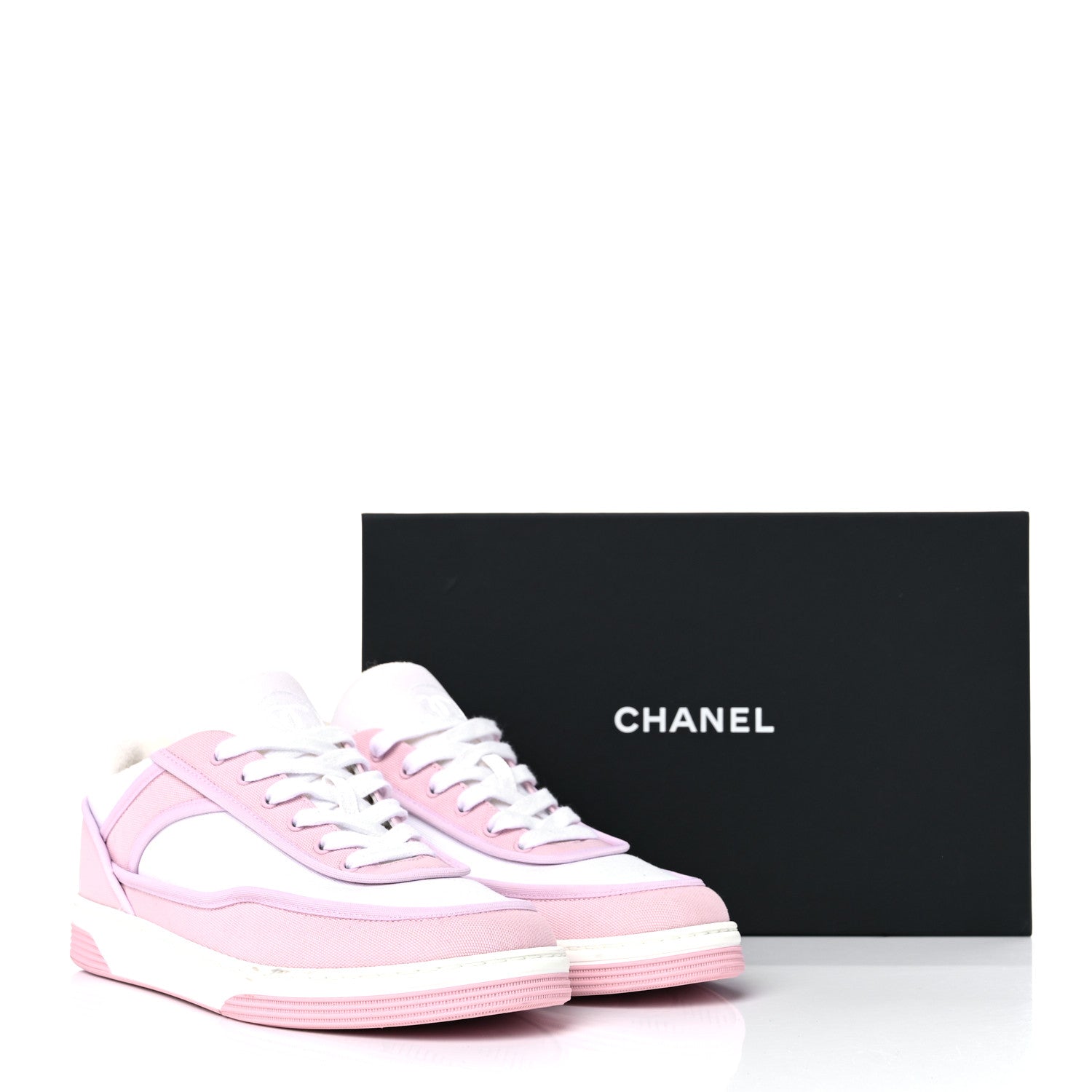 Chanel Fabric Womens Logo Sneakers 39 Light Pink 10 of 10